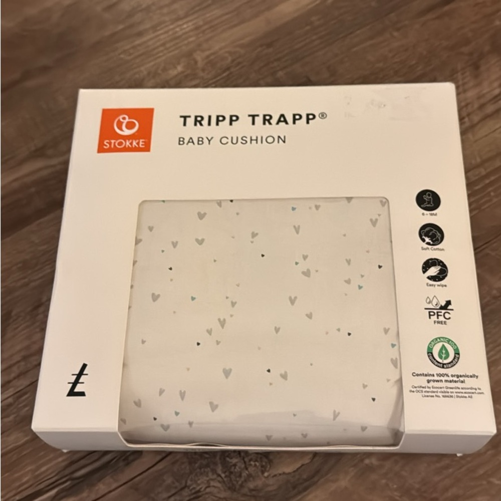 Stokke Tripp Trapp Baby Cushion - White with Gray and Blue Accents
